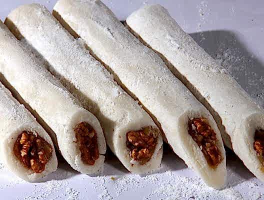 Pudra Şekeri Kaplı Duble Cevizli Kuru Bandırma