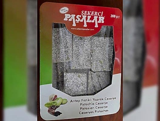 300 Gr Antep Fıstıklı Yaprak Cezerye