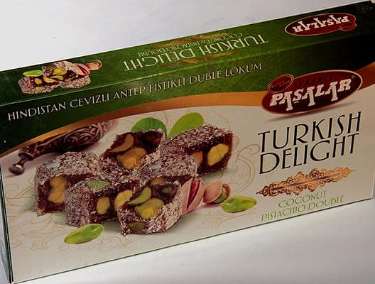 350 Gr Hindistan Cevizli Duble Antep Fıstıklı Mini Çifte Kavruk Lokum